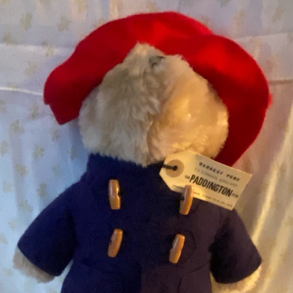 Blue Coat Teddy Bear with Red Hat